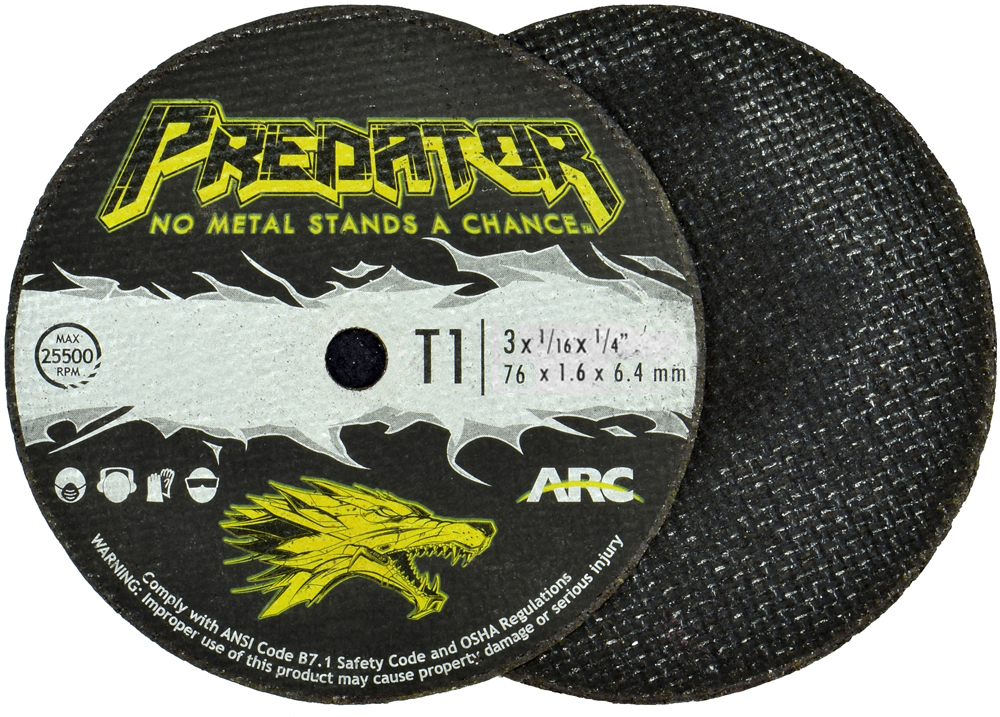 Picture of Arc Abrasives 3 X 1/8 X 3/8 36Grit Cutoff Wheel Wheel Cut Off